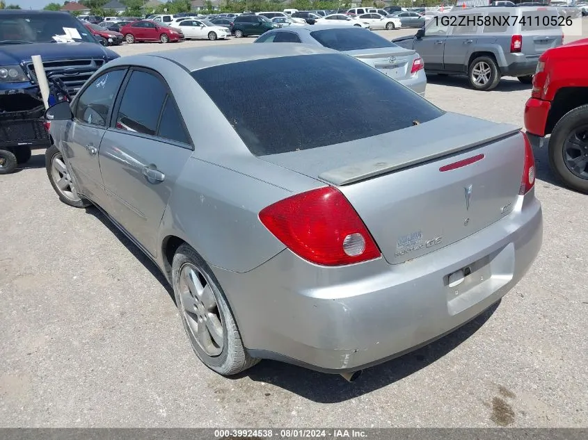 1G2ZH58NX74110526 2007 Pontiac G6 Gt