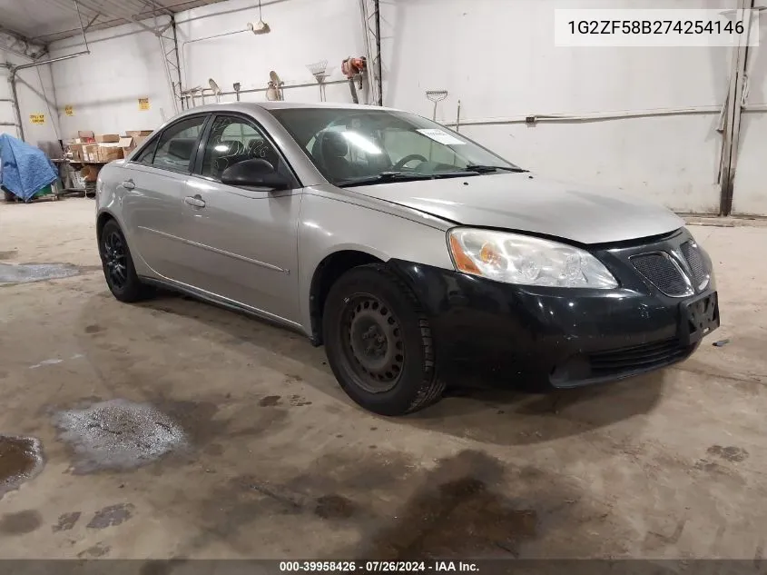 2007 Pontiac G6 Value Leader VIN: 1G2ZF58B274254146 Lot: 39958426