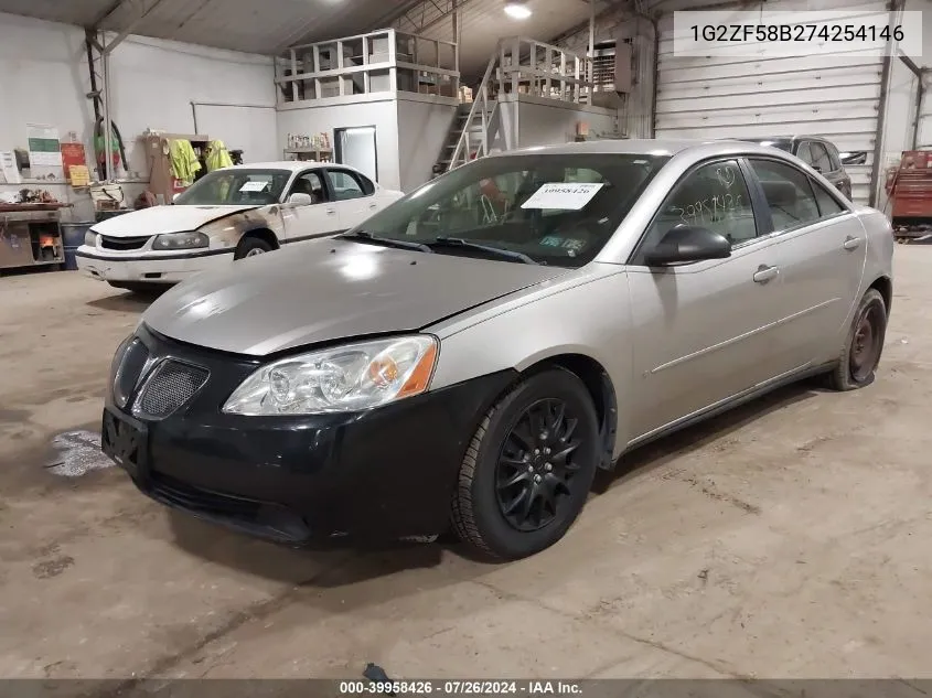 1G2ZF58B274254146 2007 Pontiac G6 Value Leader