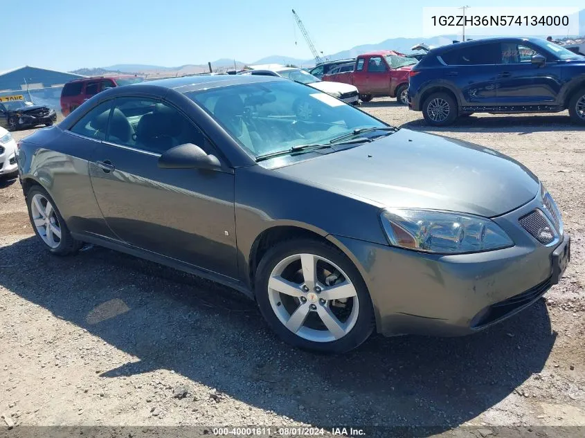 1G2ZH36N574134000 2007 Pontiac G6 Gt