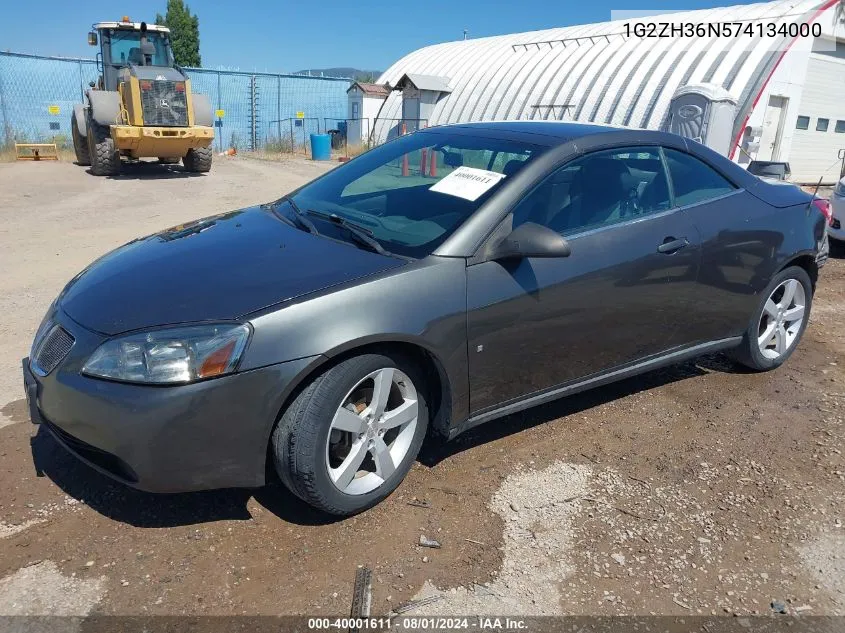 1G2ZH36N574134000 2007 Pontiac G6 Gt