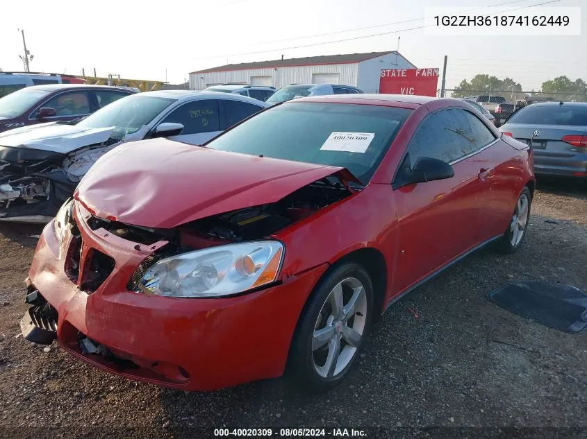 1G2ZH361874162449 2007 Pontiac G6 Gt