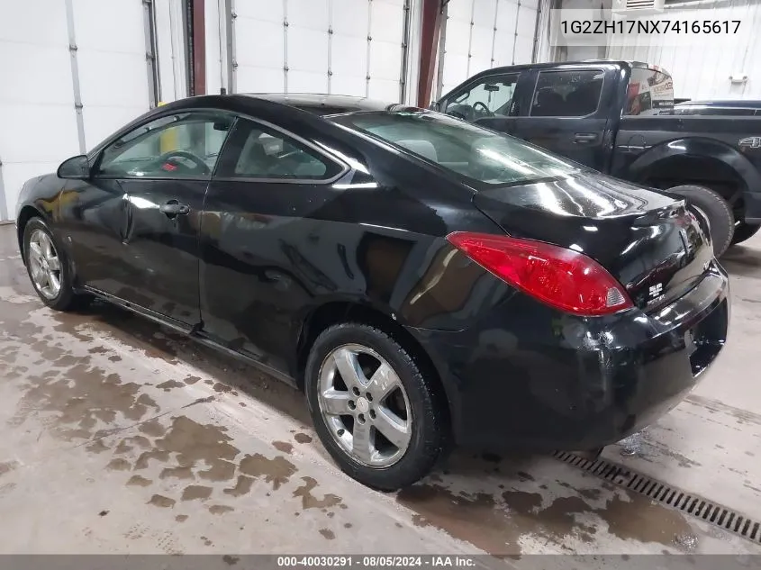 1G2ZH17NX74165617 2007 Pontiac G6 Gt