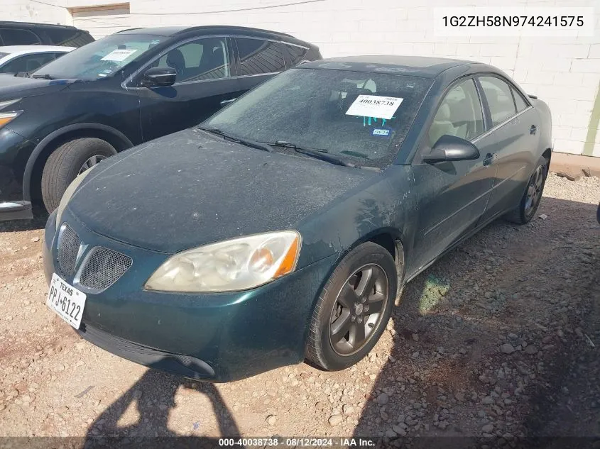 2007 Pontiac G6 Gt VIN: 1G2ZH58N974241575 Lot: 40038738