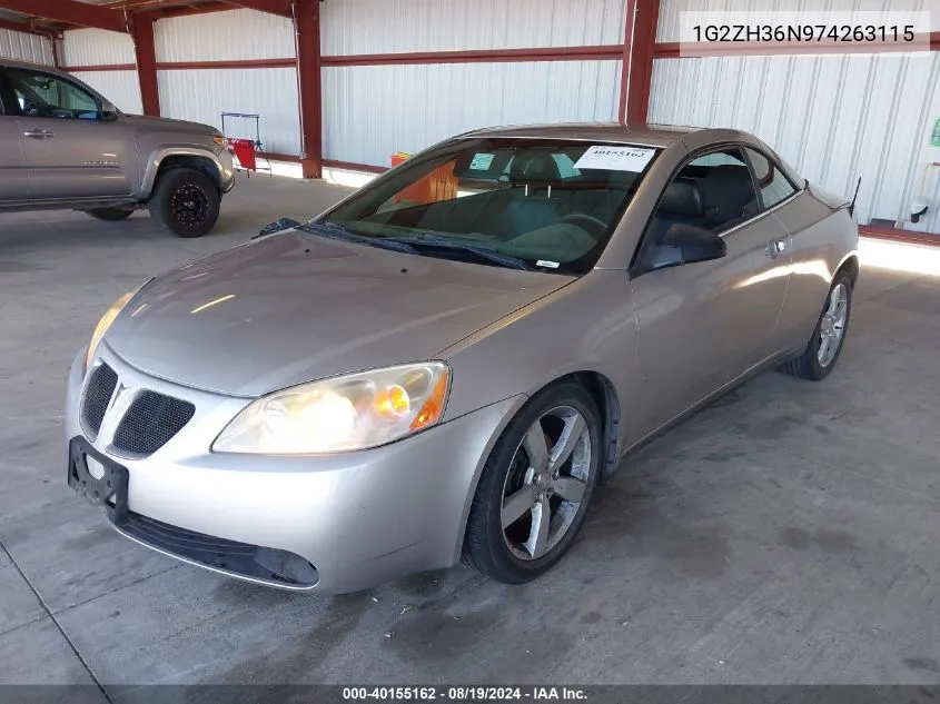 1G2ZH36N974263115 2007 Pontiac G6 Gt