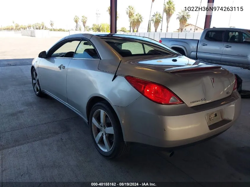 1G2ZH36N974263115 2007 Pontiac G6 Gt