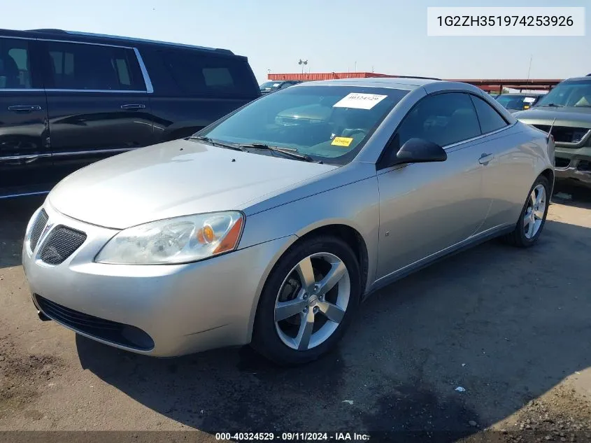 2007 Pontiac G6 Gt VIN: 1G2ZH351974253926 Lot: 40324529