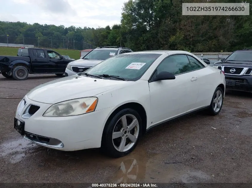 1G2ZH351974266630 2007 Pontiac G6 Gt