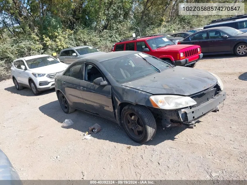 1G2ZG58B574270547 2007 Pontiac G6