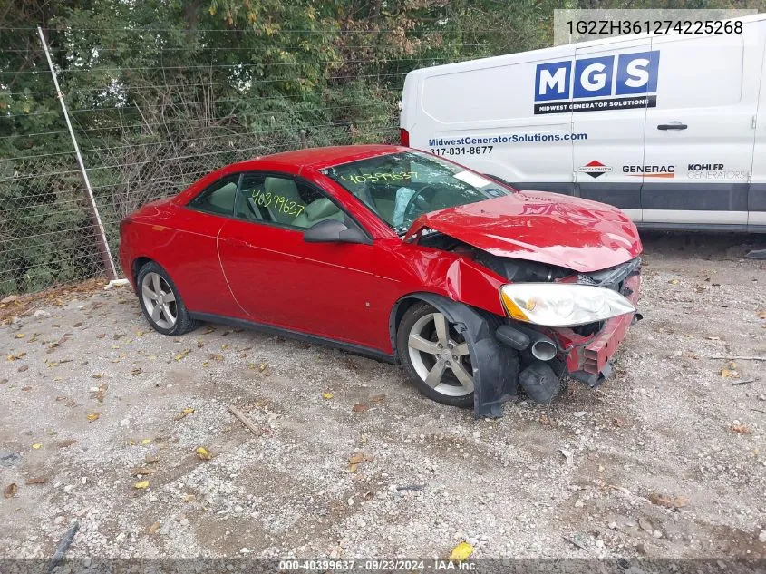 2007 Pontiac G6 Gt VIN: 1G2ZH361274225268 Lot: 40399637