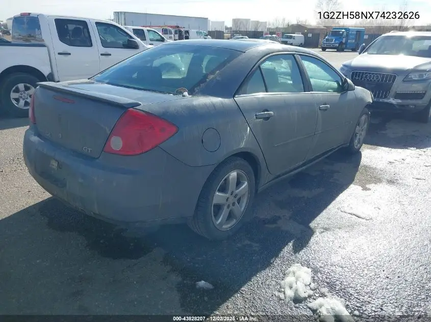 1G2ZH58NX74232626 2007 Pontiac G6 Gt