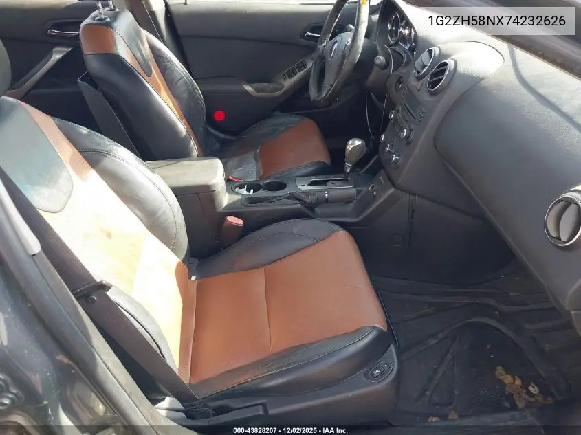 1G2ZH58NX74232626 2007 Pontiac G6 Gt