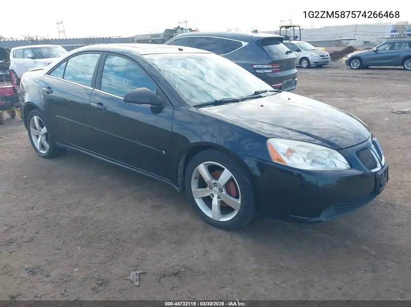 1G2ZM587574266468 2007 Pontiac G6 Gtp