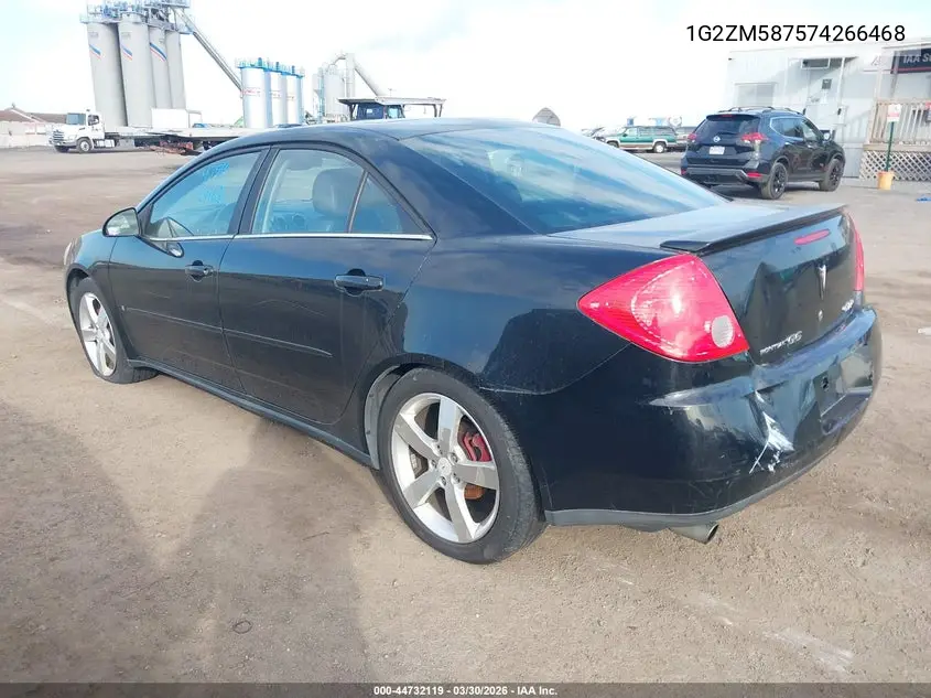 1G2ZM587574266468 2007 Pontiac G6 Gtp