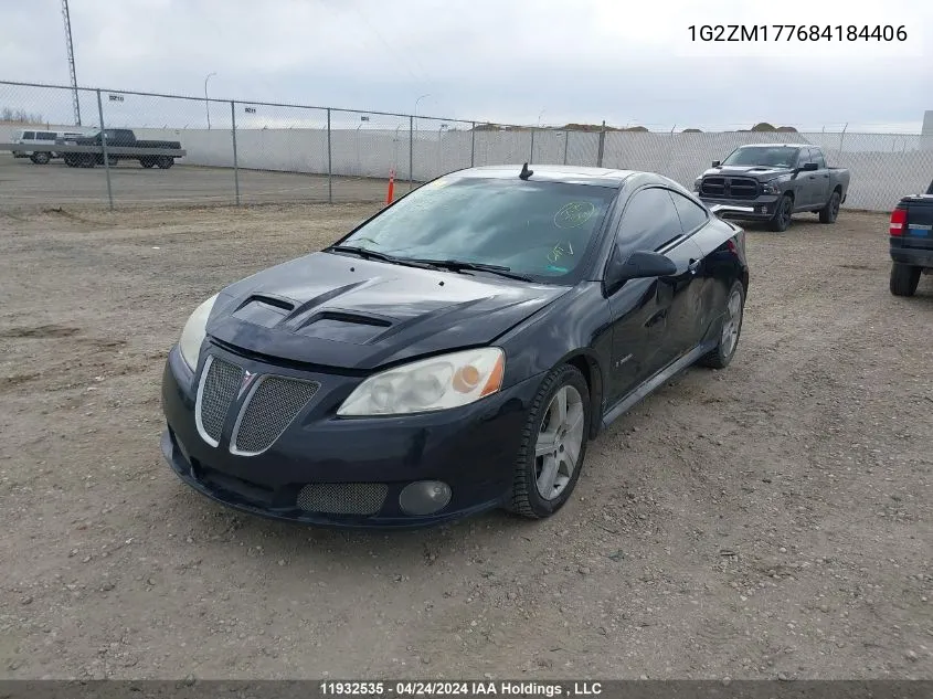 1G2ZM177684184406 2008 Pontiac G6