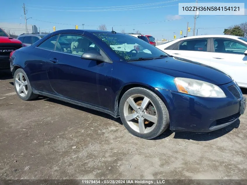 1G2ZH36N584154121 2008 Pontiac G6 Gt