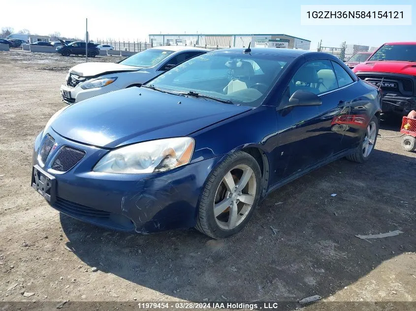 2008 Pontiac G6 Gt VIN: 1G2ZH36N584154121 Lot: 11979454