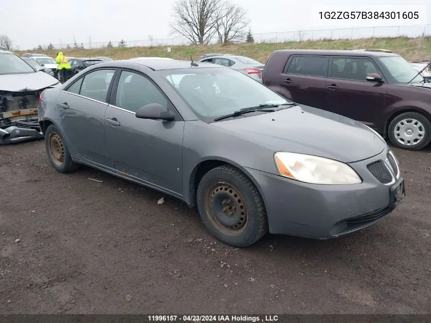 2008 Pontiac G6 VIN: 1G2ZG57B384301605 Lot: 11996157