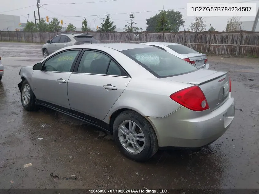 1G2ZG57B784234507 2008 Pontiac G6