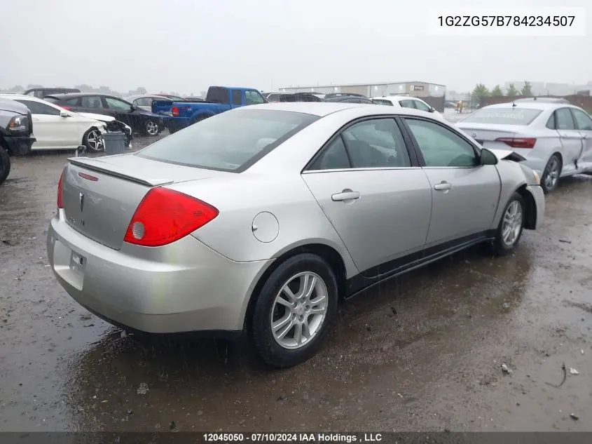 2008 Pontiac G6 VIN: 1G2ZG57B784234507 Lot: 12045050