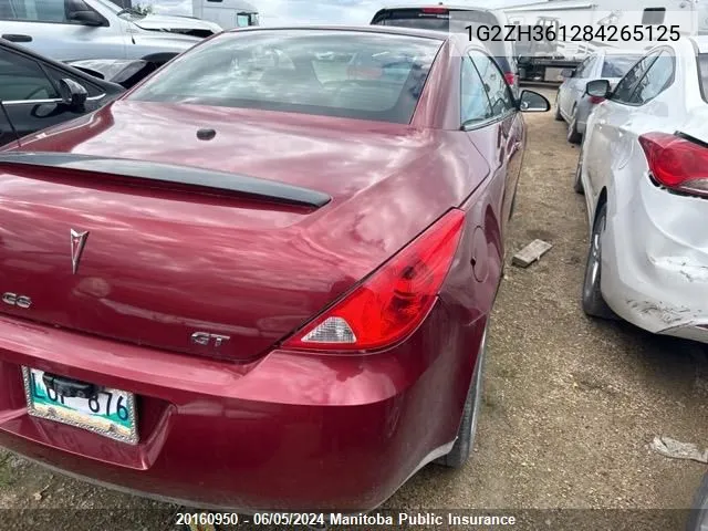 1G2ZH361284265125 2008 Pontiac G6 Gt