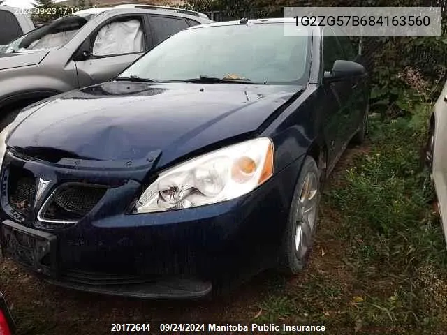 1G2ZG57B684163560 2008 Pontiac G6