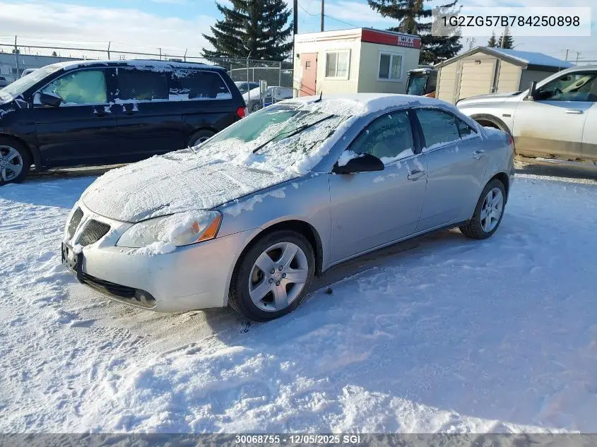 1G2ZG57B784250898 2008 Pontiac G6 Se