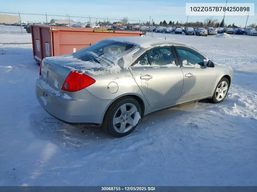 1G2ZG57B784250898 2008 Pontiac G6 Se