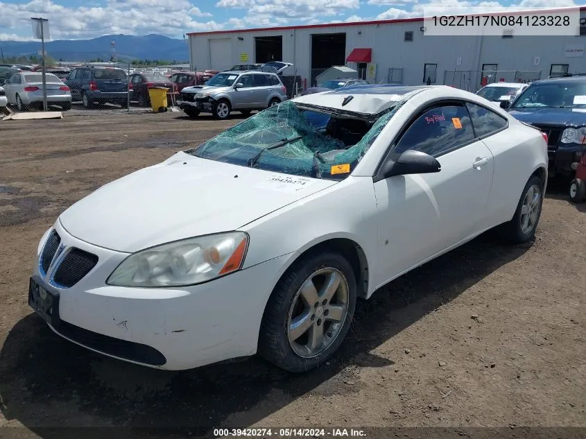 2008 Pontiac G6 Gt VIN: 1G2ZH17N084123328 Lot: 39420274