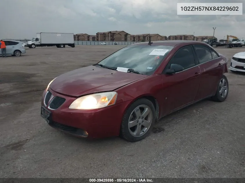 1G2ZH57NX84229602 2008 Pontiac G6 Gt