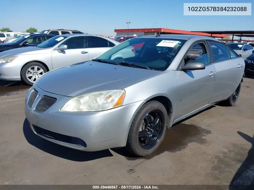 1G2ZG57B384232088 2008 Pontiac G6