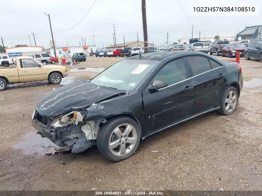 1G2ZH57N384108510 2008 Pontiac G6 Gt