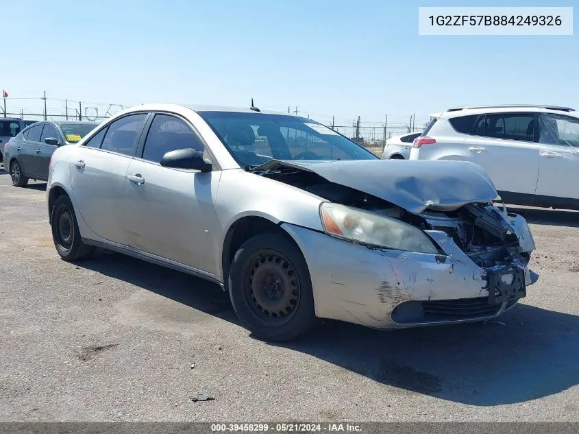 1G2ZF57B884249326 2008 Pontiac G6 Value Leader