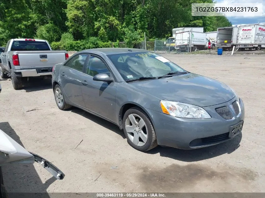 2008 Pontiac G6 VIN: 1G2ZG57BX84231763 Lot: 39463119