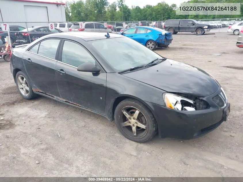 1G2ZG57NX84264188 2008 Pontiac G6