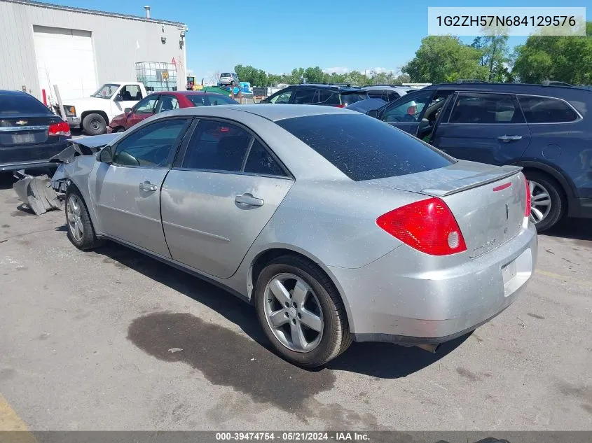 2008 Pontiac G6 Gt VIN: 1G2ZH57N684129576 Lot: 39474754