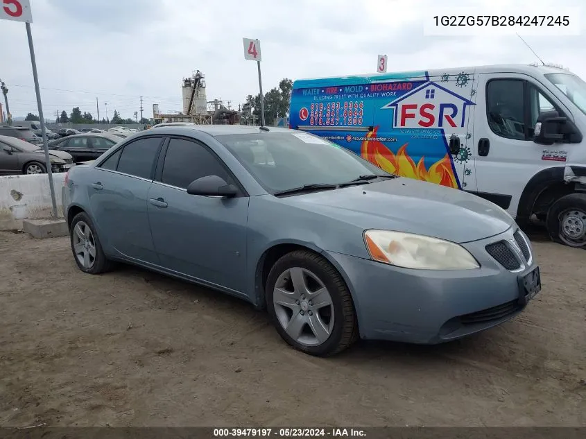 1G2ZG57B284247245 2008 Pontiac G6