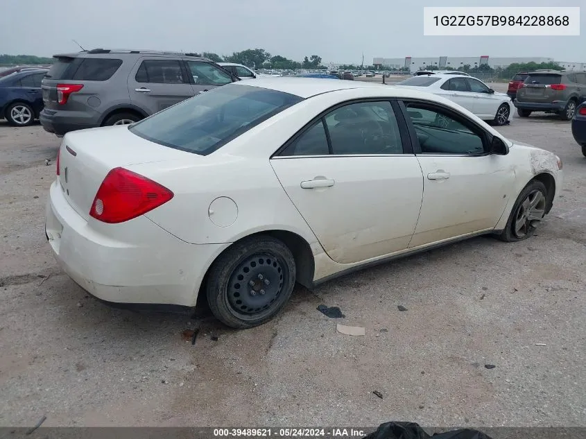 1G2ZG57B984228868 2008 Pontiac G6