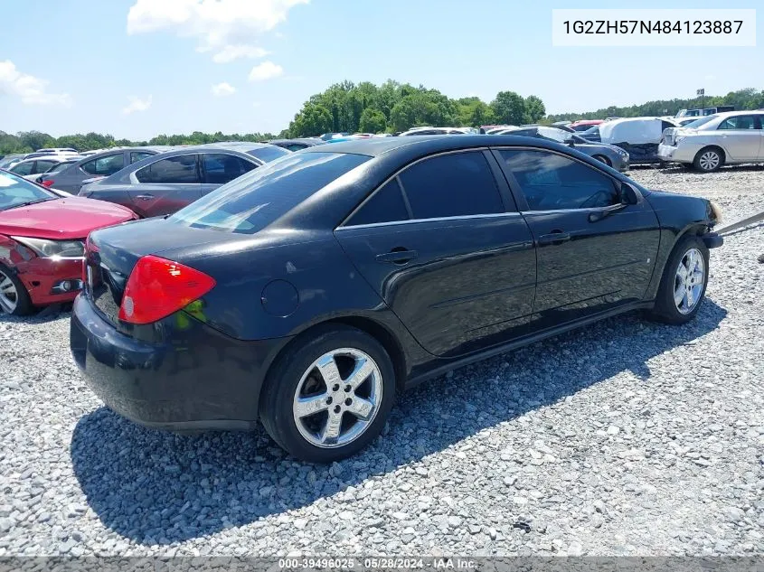 2008 Pontiac G6 Gt VIN: 1G2ZH57N484123887 Lot: 39496025