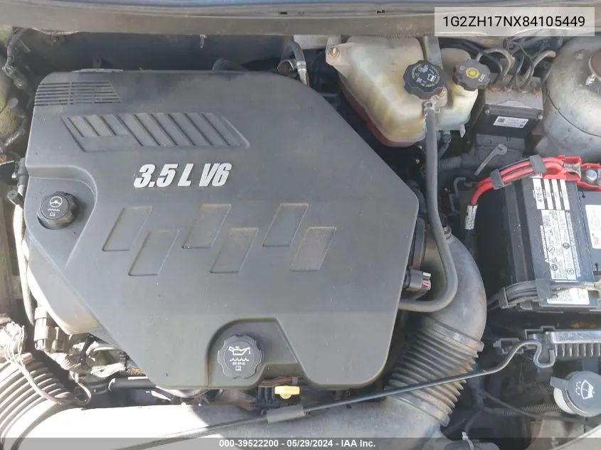 1G2ZH17NX84105449 2008 Pontiac G6 Gt