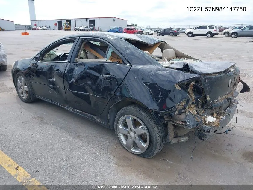 1G2ZH57N984147750 2008 Pontiac G6 Gt