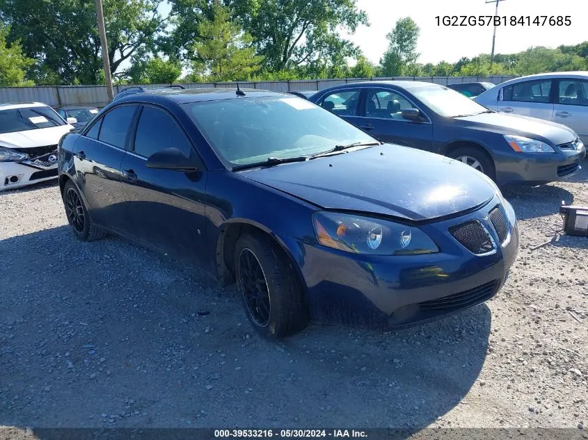 1G2ZG57B184147685 2008 Pontiac G6