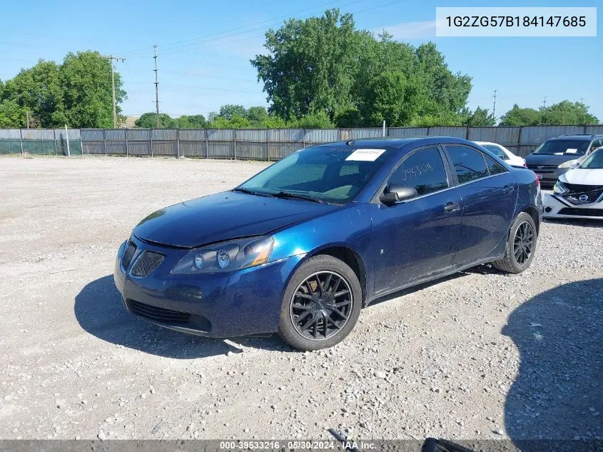 1G2ZG57B184147685 2008 Pontiac G6