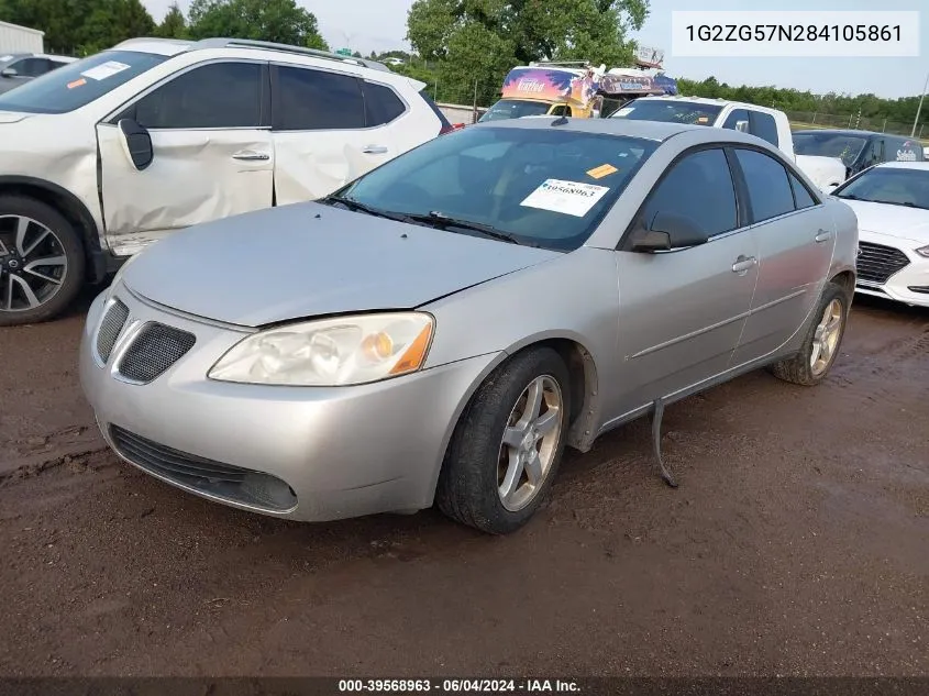 1G2ZG57N284105861 2008 Pontiac G6