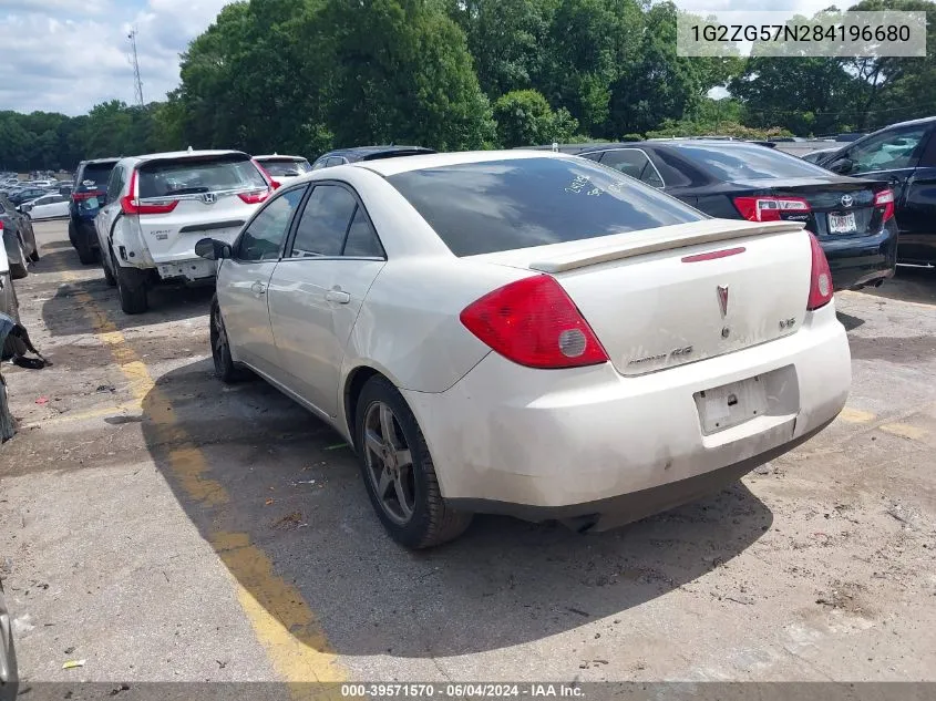 1G2ZG57N284196680 2008 Pontiac G6