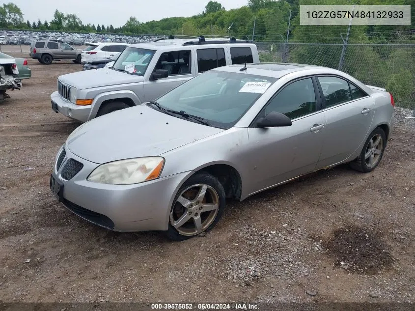 2008 Pontiac G6 VIN: 1G2ZG57N484132933 Lot: 39575852