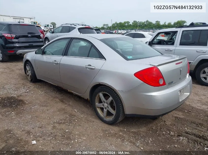 2008 Pontiac G6 VIN: 1G2ZG57N484132933 Lot: 39575852