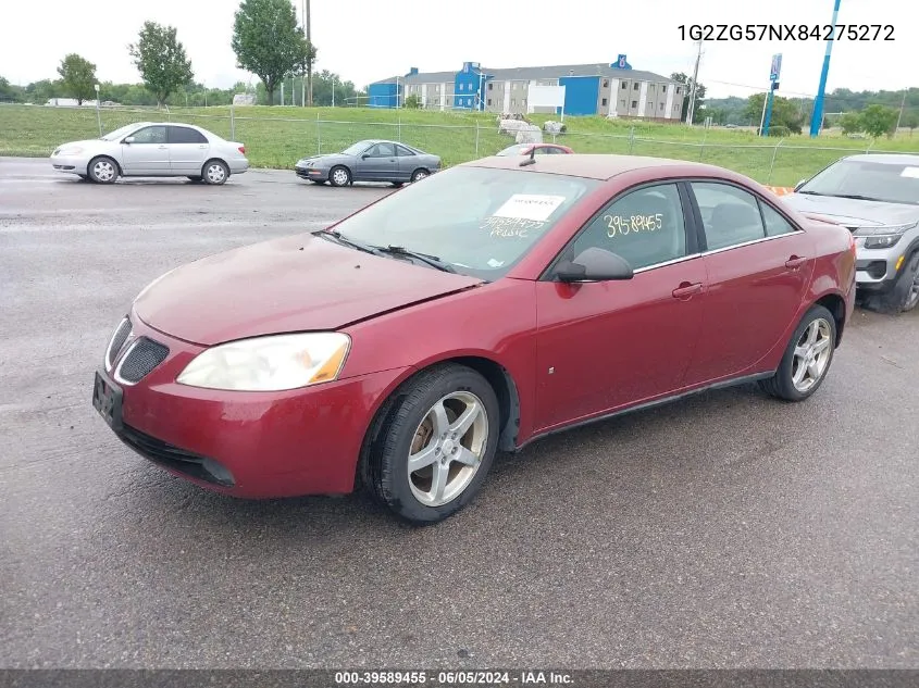 1G2ZG57NX84275272 2008 Pontiac G6 Se