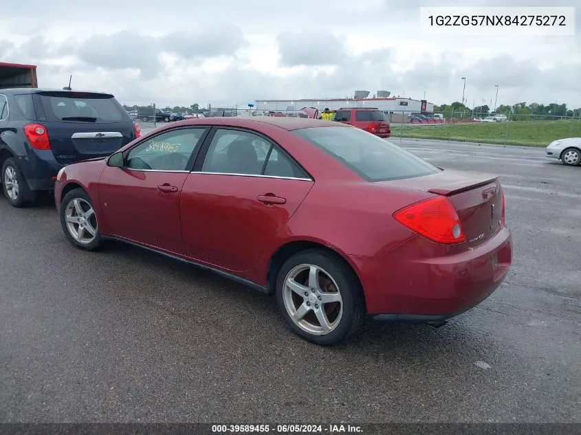 1G2ZG57NX84275272 2008 Pontiac G6 Se