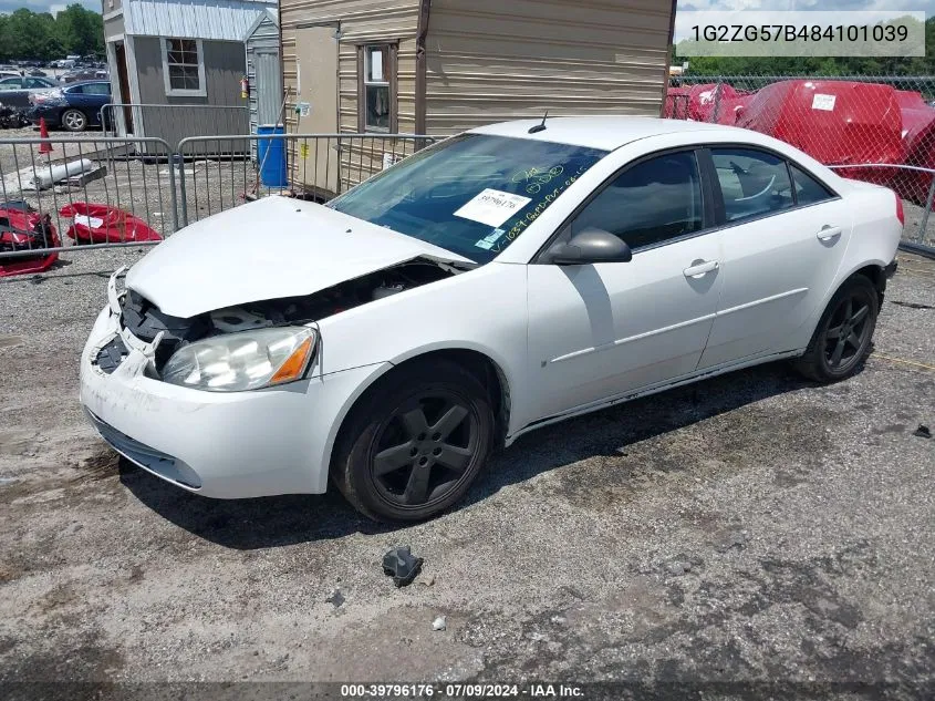 1G2ZG57B484101039 2008 Pontiac G6